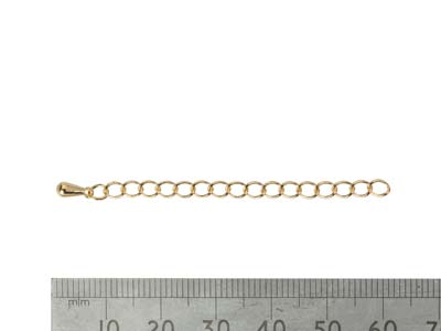 Extension chaine Rombo 2,75 mm, 5,5 cm, Doré* - Image Standard - 2