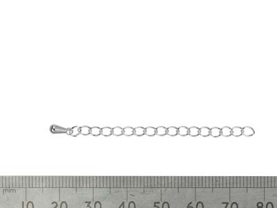 Extension chaîne Rombo 2,75 mm, 5,5 cm, Argenté* - Image Standard - 2