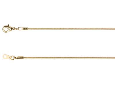 Chaîne maille Serpent 1,1 mm, 45 cm, Doré* - Image Standard - 2
