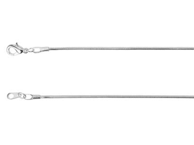 Chaîne maille Serpent 1,1 mm, 40 cm, Argenté* - Image Standard - 2