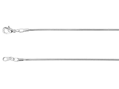 Chaîne maille Serpent 1,1 mm, 45 cm, Argenté* - Image Standard - 2