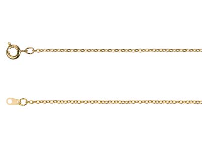 Chaîne maille Forçat 1,6 mm, 45 cm, Doré* - Image Standard - 2