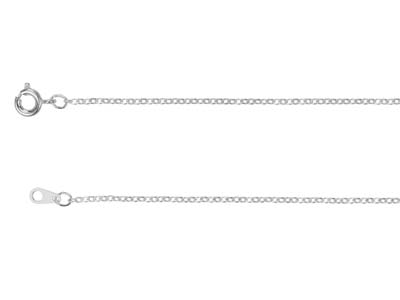 Chaîne maille Forçat 1,6 mm, 40 cm, Argenté* - Image Standard - 2