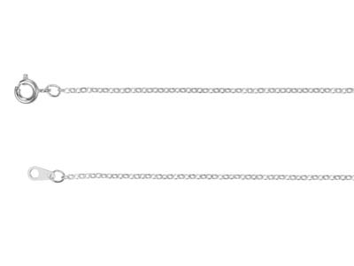 Chaîne maille Forçat 1,6 mm, 45 cm, Argenté* - Image Standard - 2