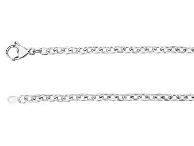 Chaîne maille Forçat 3,5 mm, 68 cm, Acier inoxydable - Image Standard - 2