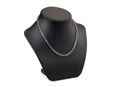 Chaîne maille Forçat 3,5 mm, 68 cm, Acier inoxydable - Image Standard - 4