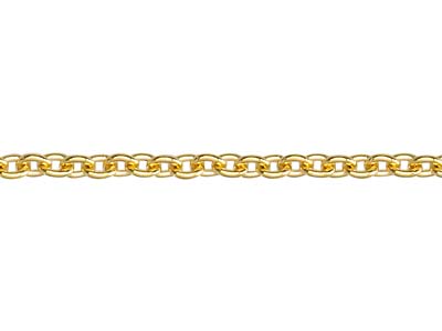 Chaîne maille Forçat ronde 1,50 mm, 45 cm, Or jaune 18k - Image Standard - 3