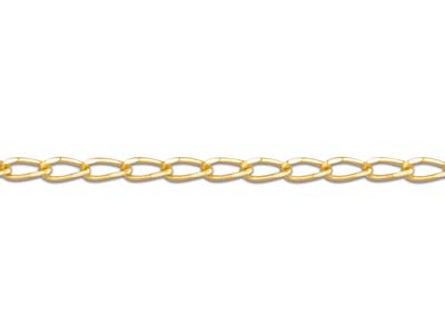 Chaîne maille Gourmette Cheval 1,05 mm, 45 cm, Or jaune 18k - Image Standard - 3