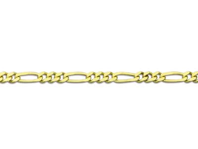 Chaîne maille Alternée 1/3, 1,30 mm, 45 cm, Or jaune 18k - Image Standard - 3
