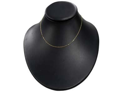 Chaîne maille Alternée 1/3, 1,30 mm, 45 cm, Or jaune 18k - Image Standard - 5