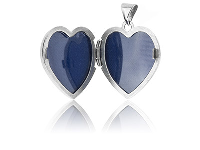 Médaillon ouvrant Coeur 15,7 mm, Argent 925 - Image Standard - 2