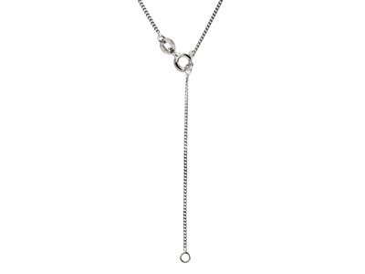 Collier pendentif 3 barrettes plaquées, 40 cm, Argent 925 - Image Standard - 2