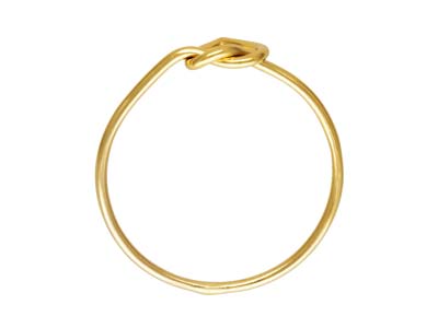 Bague noeud forme Coeur, Gold filled, taille M - Image Standard - 2