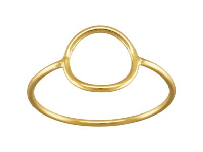Bague motif Cercle, Gold filled, taille L