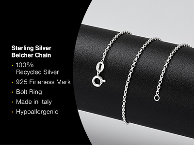 Chaîne maille Jaseron 1,7 mm, 55 cm, Argent 925 - Image Standard - 2