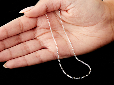 Chaîne maille Jaseron 1,7 mm, 55 cm, Argent 925 - Image Standard - 6