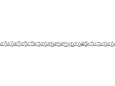 Chaîne maille Jaseron fin 1 mm, 45 cm, Argent 925 - Image Standard - 3