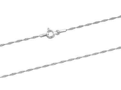 Chaîne maille Singapour 1,2 mm, 50 cm, Argent 925 - Image Standard - 2