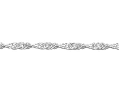 Chaîne maille Singapour 1,5 mm, 50 cm, Argent 925 - Image Standard - 3