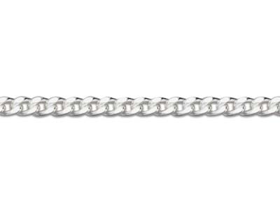 Chaîne maille Gourmette diamantée 1,2 mm, 40 cm, Argent 925 - Image Standard - 3
