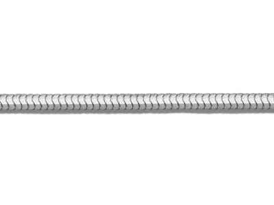 Chaîne maille Serpent ronde diamantée 1,6 mm, 40 cm, Argent 925 - Image Standard - 3