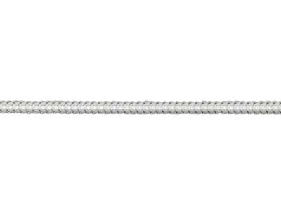 Chaîne maille Serpent ronde 1,2  mm, 40 cm, Argent 925 - Image Standard - 3