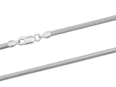 Bracelet chaîne Serpent 3 mm,, 18 cm, Argent 925 - Image Standard - 2