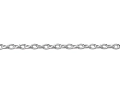 Chaîne maille Forçat claire diamantée 1,3 mm, 45-50 cm, Argent 925 - Image Standard - 3