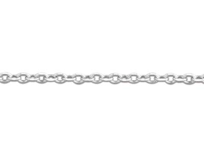 Chaîne maille Forçat diamantée martelée 1,2 mm, 40 cm, Argent 925 - Image Standard - 3
