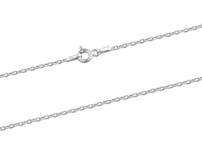 Chaîne maille Forçat diamantée martelée 1,5 mm, 50 cm, Argent 925 - Image Standard - 2
