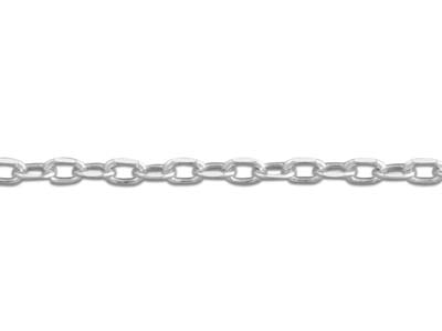 Chaîne maille Forçat diamantée martelée 1,5 mm, 50 cm, Argent 925 - Image Standard - 3