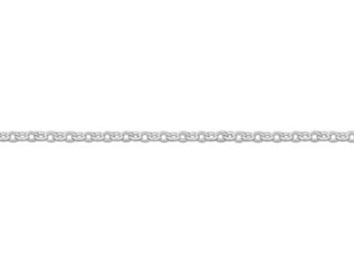 Chaîne maille Forçat claire diamantée 0,90 mm,, 45-50 cm, Argent 925 - Image Standard - 3