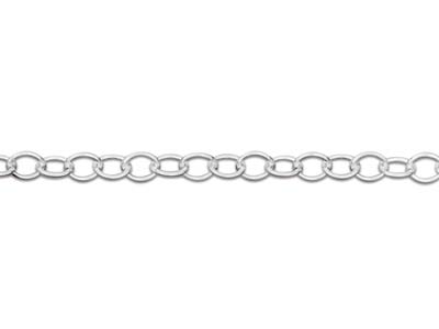 Chaîne maille Forçat claire ronde 1,7 mm, 55 cm, Argent 925 - Image Standard - 3