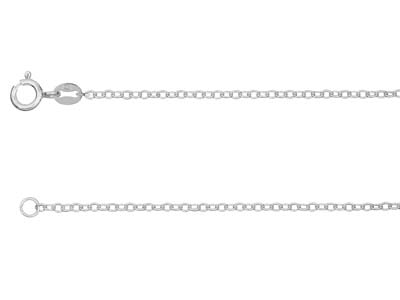 Chaine maille Forçat 1,9 mm, 45 cm, Argent 925