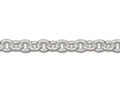 Chaîne maille Forçat 3 mm, 45 cm, Argent 925 - Image Standard - 3