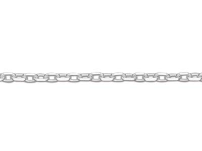 Chaîne maille Forçat diamantée 1,5 mm, 50 cm, Argent 925 - Image Standard - 3