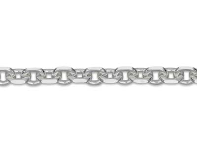 Chaîne maille Forçat diamantée 2,3 mm, 55 cm, Argent 925 - Image Standard - 3