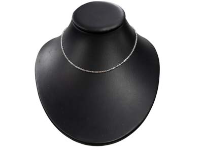 Chaîne maille Forçat diamantée 1,9 mm, 40 cm, Argent 925 - Image Standard - 5