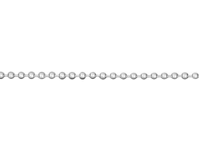 Chaîne Boule 1 mm, 40 cm, Argent 925 - Image Standard - 3