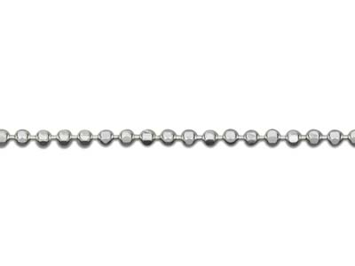 Chaîne Boule diamantée 1,2 mm, 45 cm, Argent 925 - Image Standard - 3