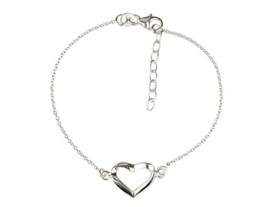 Bracelet-chaînes-motif-Coeur,-16,50-1...