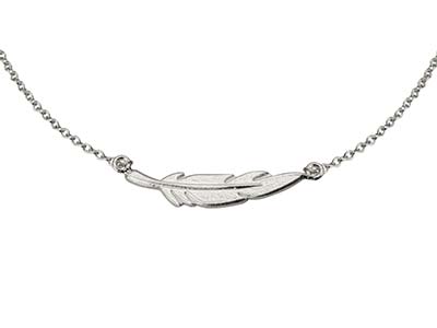 Bracelet Plume, 18 cm, Argent 925 - Image Standard - 2