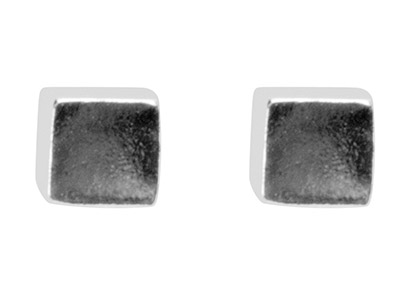 Boucles d'oreilles Cube 3,4 mm, Argent 925 - Image Standard - 1
