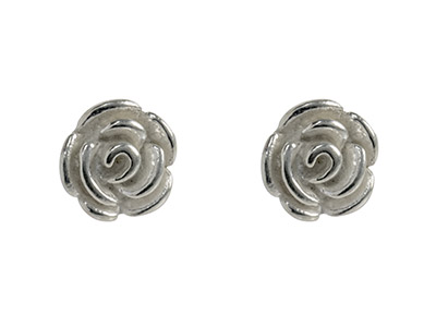 Boucles d'oreilles Rose, Argent 925 - Image Standard - 1