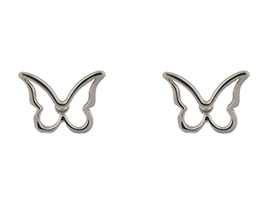 Boucles d'oreilles Papillon, Argent 925 - Image Standard - 1