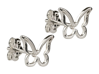 Boucles d'oreilles Papillon, Argent 925 - Image Standard - 2