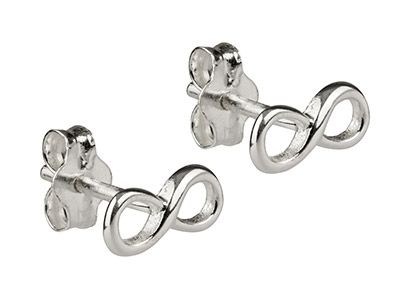 Boucles d'oreilles Infinity, Argent 925 - Image Standard - 2