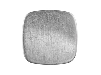 Ebauche Flan carré Coussin 12,80 mm, Argent 925