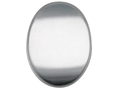 Ebauche Flan ovale 20,40 x 15,30 mm, Argent 925 recuit - Image Standard - 1