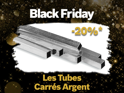 Tubes Carrés Argent